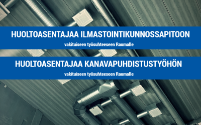 Etsimme joukkoomme huoltoasentajaa ilmastointiin